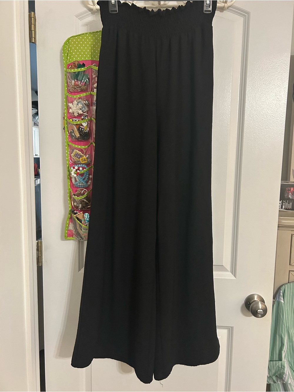 eesome Black Wide Leg Jumpsuit Pants